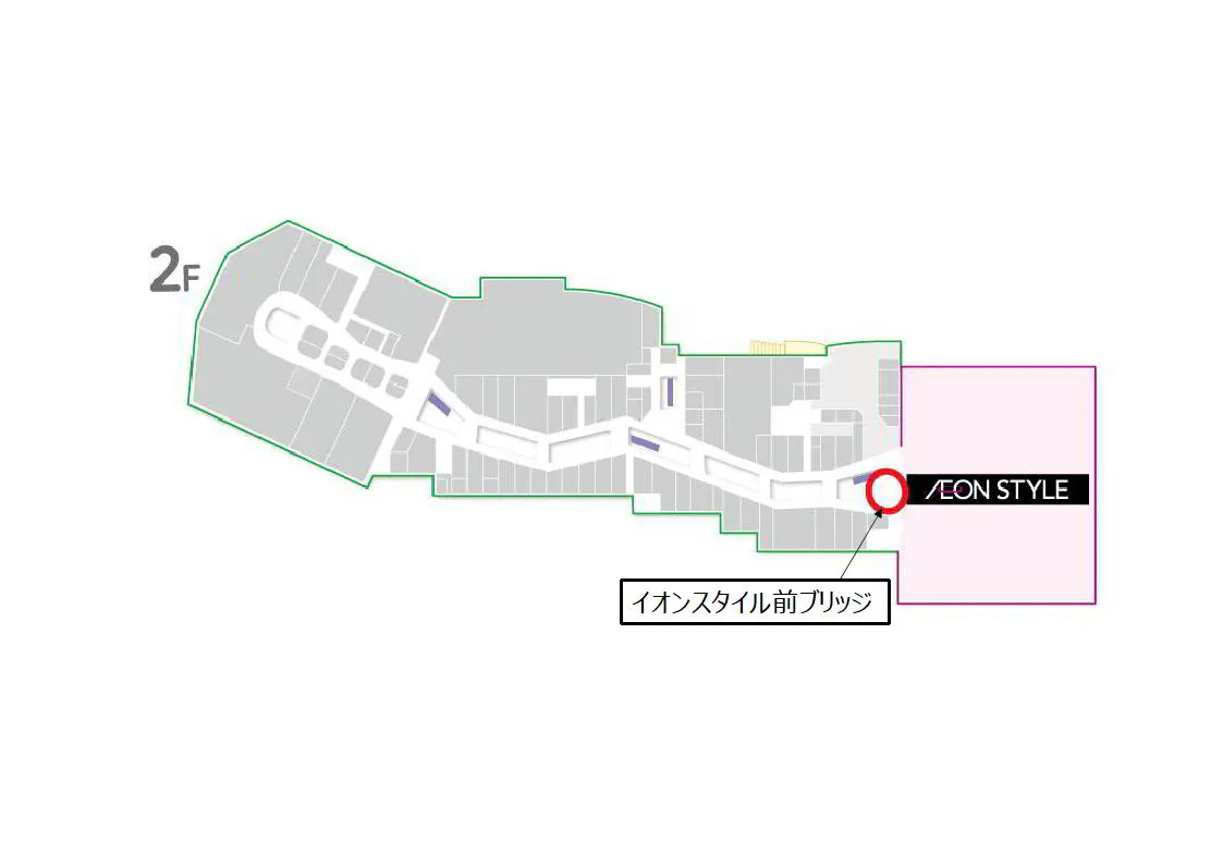 【イオンモール熊本】イオンスタイル前ブリッジ