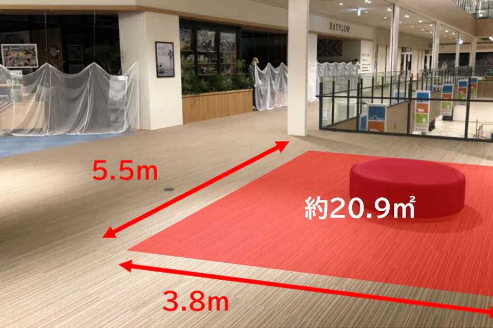 【ららぽーと愛知東郷】2階中央吹抜け南側スペース