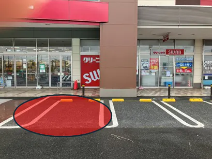 【ベイシア 長生店】駐車場スペース　販促プロモーションに最適な屋外催事イベントスペース