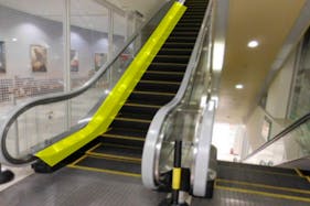 【広島段原ショッピングセンター】モール内広告 エスカレーター