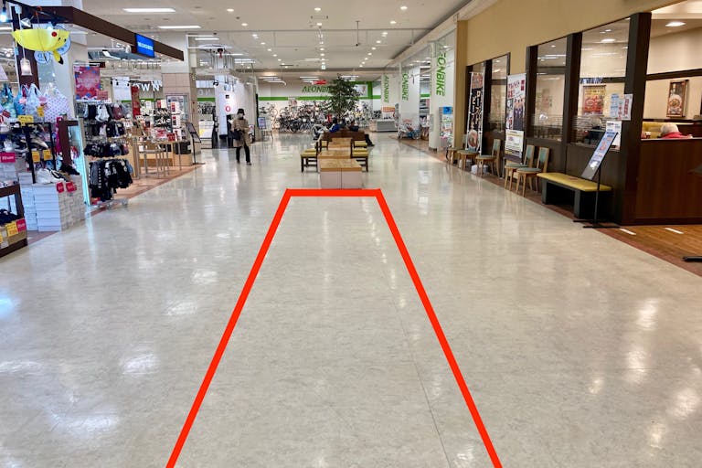 【イオン茅ヶ崎中央】プロモーションイベントやポップアップストアに最適なショッピングモール1F正面入り口側のイベントスペースの画像2