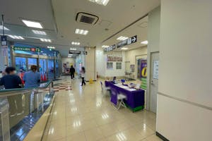 【イオンスタイル河辺店】各種プロモーションに適した1階平面駐車場出入口付近のイベントスペース