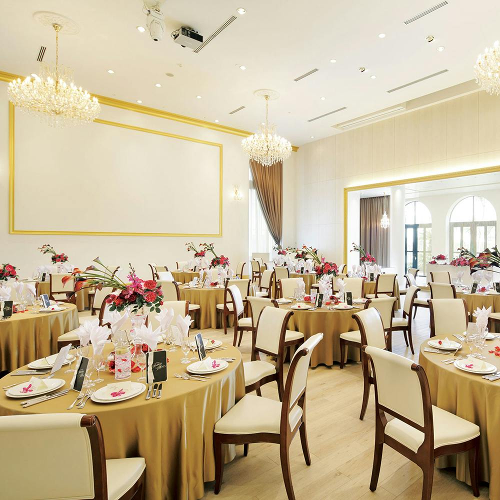 【つくば市花室】撮影やレセプションパーティーに適したリゾート地のようなイベントスペース(オーキッド)