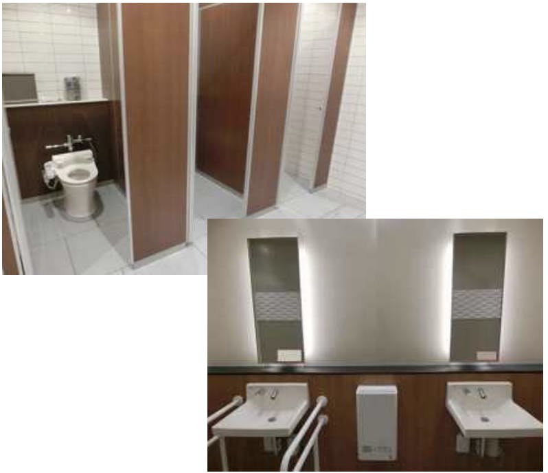 【イオンモール天童】モール内広告 化粧室の画像