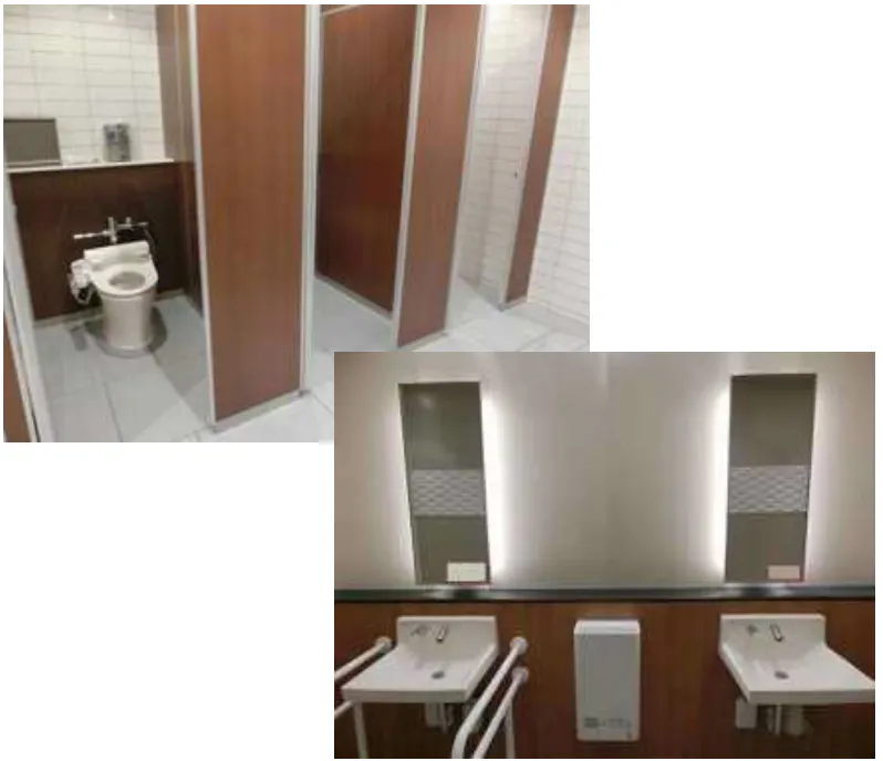 【イオンモール天童】モール内広告 化粧室の画像