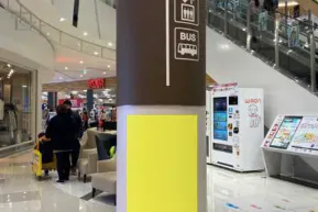 【イオンモール今治新都市】モール内広告 柱巻き