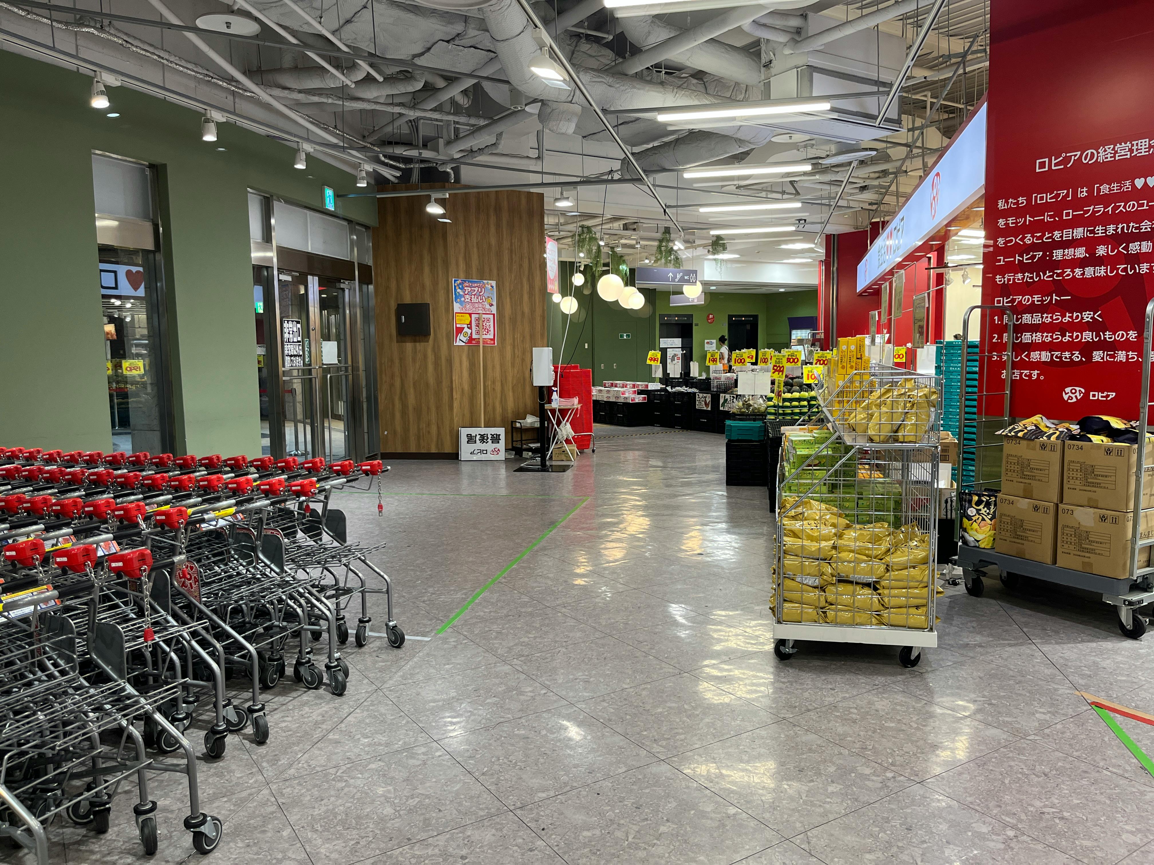 【リバーウォーク北九州】物販やプロモーションに利用可能な人気スーパーマーケット隣接B1F催事イベントスペース（SC-10-2）