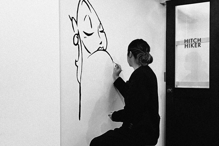 ドア左面落書可能