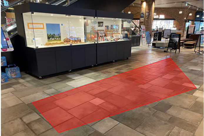 【イオンモール松本】風庭1F エスカレーター中央部(炙り牛たん万前)