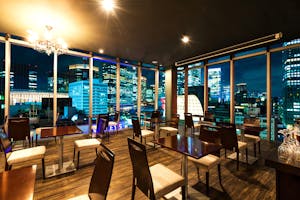 【銀座ZX夜景ラウンジ】~銀座並木通り沿い~銀座の街並み夜景を一望できる完全貸切スペース