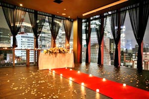 【銀座ZX夜景ラウンジ】~銀座並木通り沿い~銀座の街並み夜景を一望できる完全貸切スペース