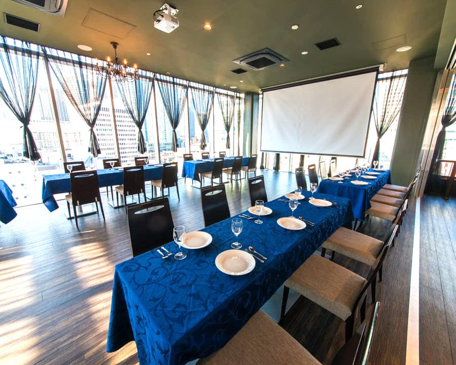 【銀座ZX夜景ラウンジ】~銀座並木通り沿い~銀座の街並み夜景を一望できる完全貸切スペース