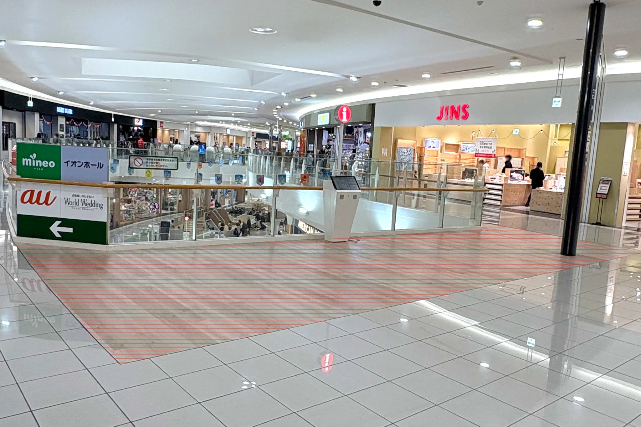 【イオンモール橿原】ノースモールB(JINS前)