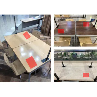 【イオンモールむさし村山】モール内広告 フードコートテーブルシール