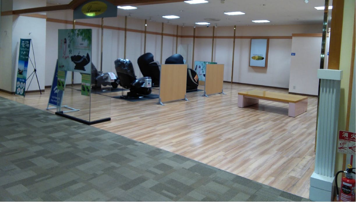 【イオン笠間店】各種プロモーションや物販、食物販のポップアップストアに最適な2Fピーコット横の催事イベントスペース