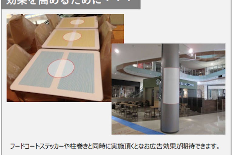 【イオンモール名古屋茶屋】モール内広告 フードコート紙コップの画像2