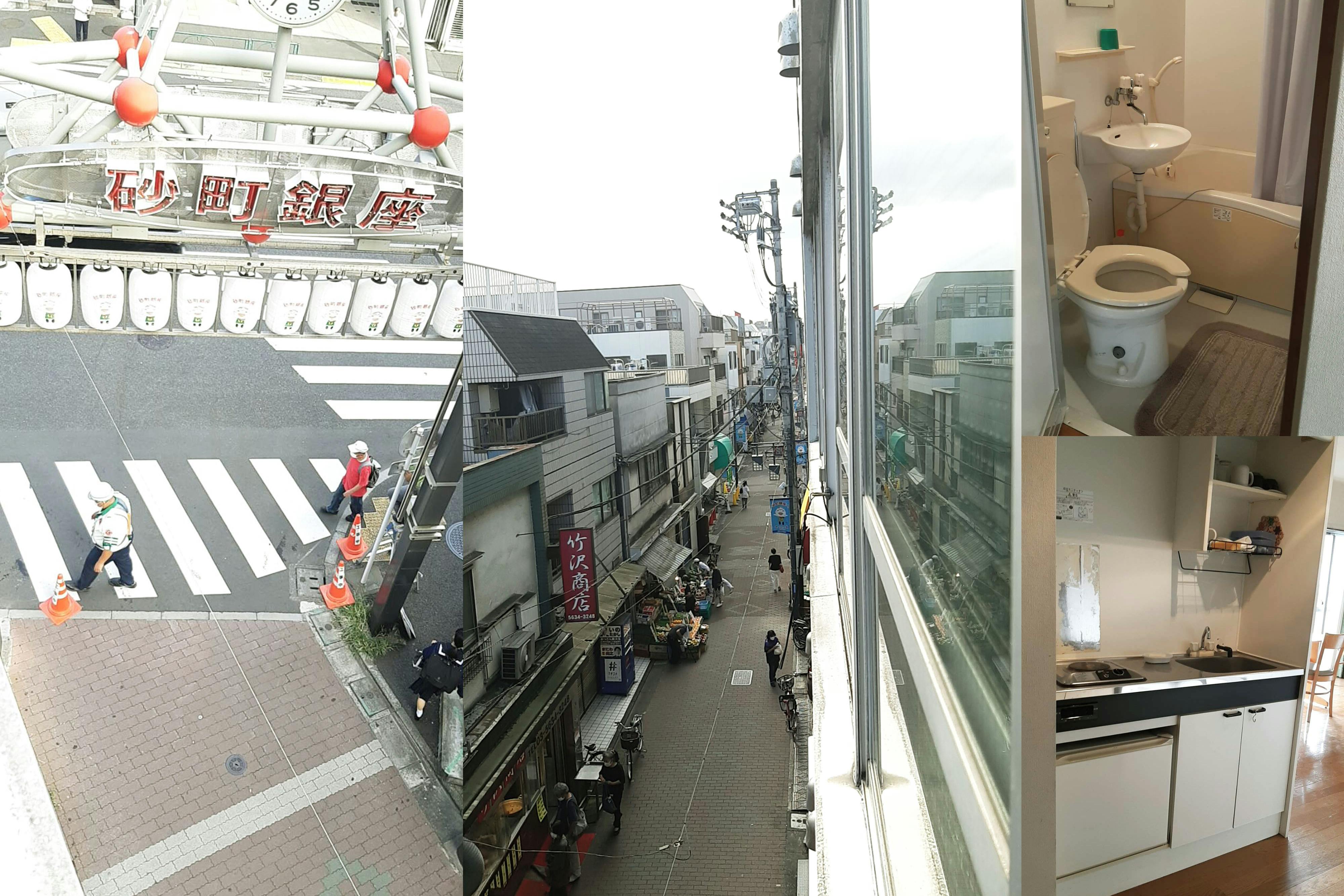 ミニキッチンあり。商店街に面してます