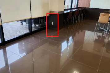 【マックスバリュ石鳥谷店】くつろぎスペースの一部 販促プロモーションに最適なスーパー店内催事イベントスペース