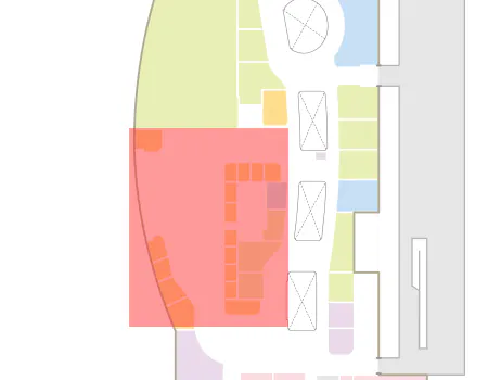 【イオンモール新潟亀田インター*】モール内広告　3Fフードコートテーブルステッカー