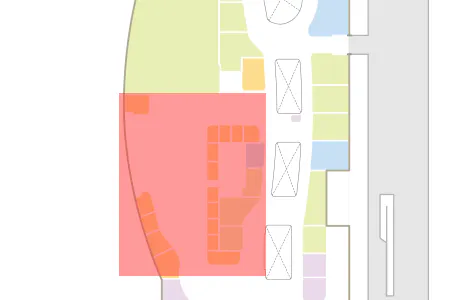 【イオンモール新潟亀田インター*】モール内広告 3Fフードコートテーブルステッカー