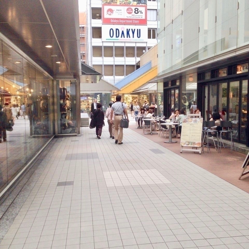 新宿駅南口と西口をつなぐモザイク通りです。