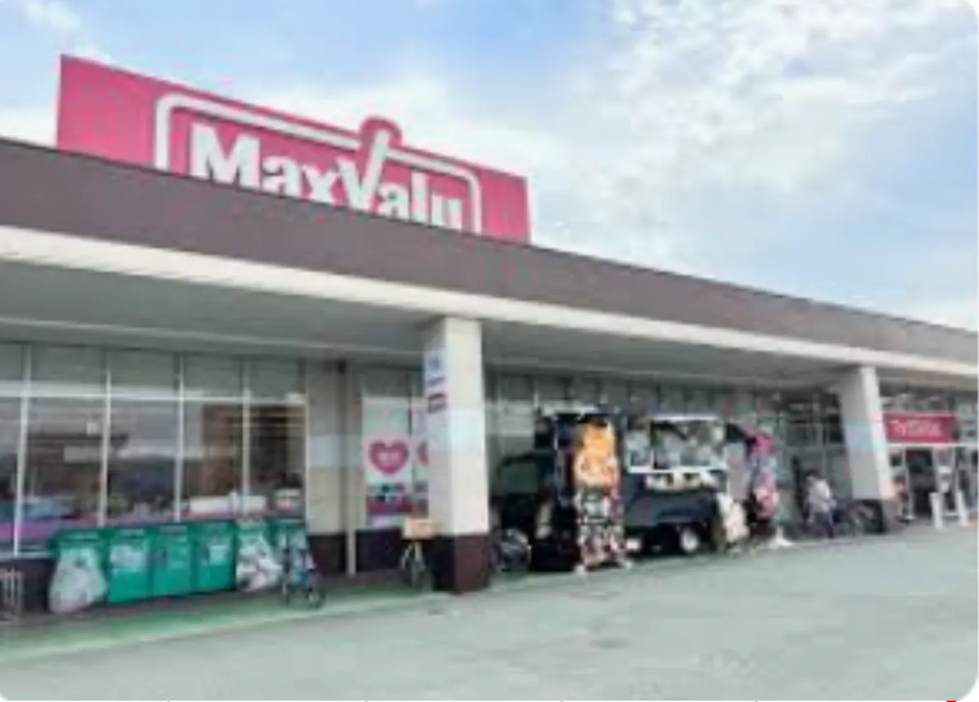 【マックスバリュ青田店】くつろぎスペース前の一部(店内ギャザリングスペース前の一部) 販促プロモーションや物販に最適なスーパー店内催事イベントスペース