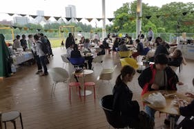 【国際センター駅0分】ポップアップストアやプロモーションイベントに適した開放的なイベントスペース(屋外テラス)