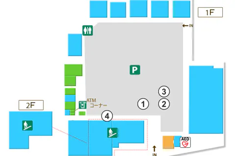 【フレスポ深堀】キッチンカーでの出店が可能なホームセンター前の駐車場スペース