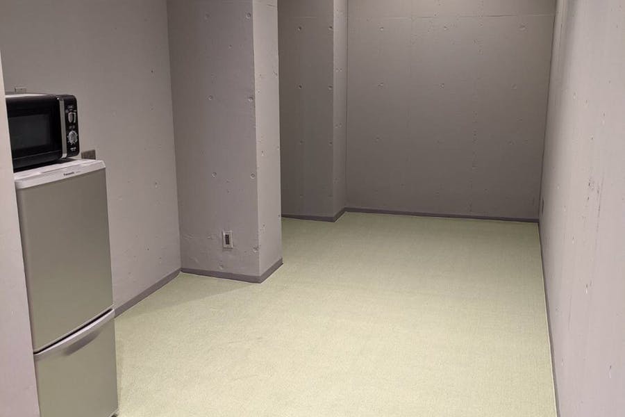 広々とした控室