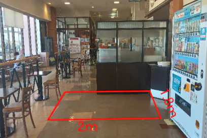 【イオンつがる柏店】イオン側フードコート内 販促プロモーションに最適なスーパー店内催事イベントスペース