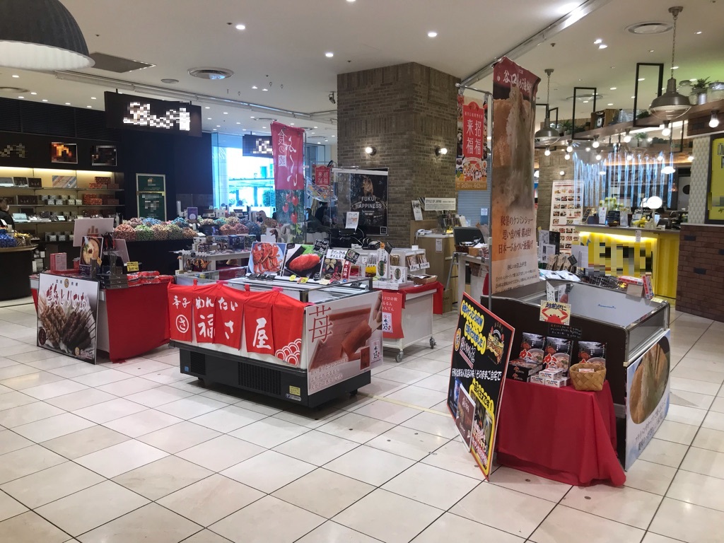 【マルイファミリー溝口】2階 カレンダリウムF02【食物販・物販】店内入ってすぐ、来客数も多く物産展や集合イベントに最適