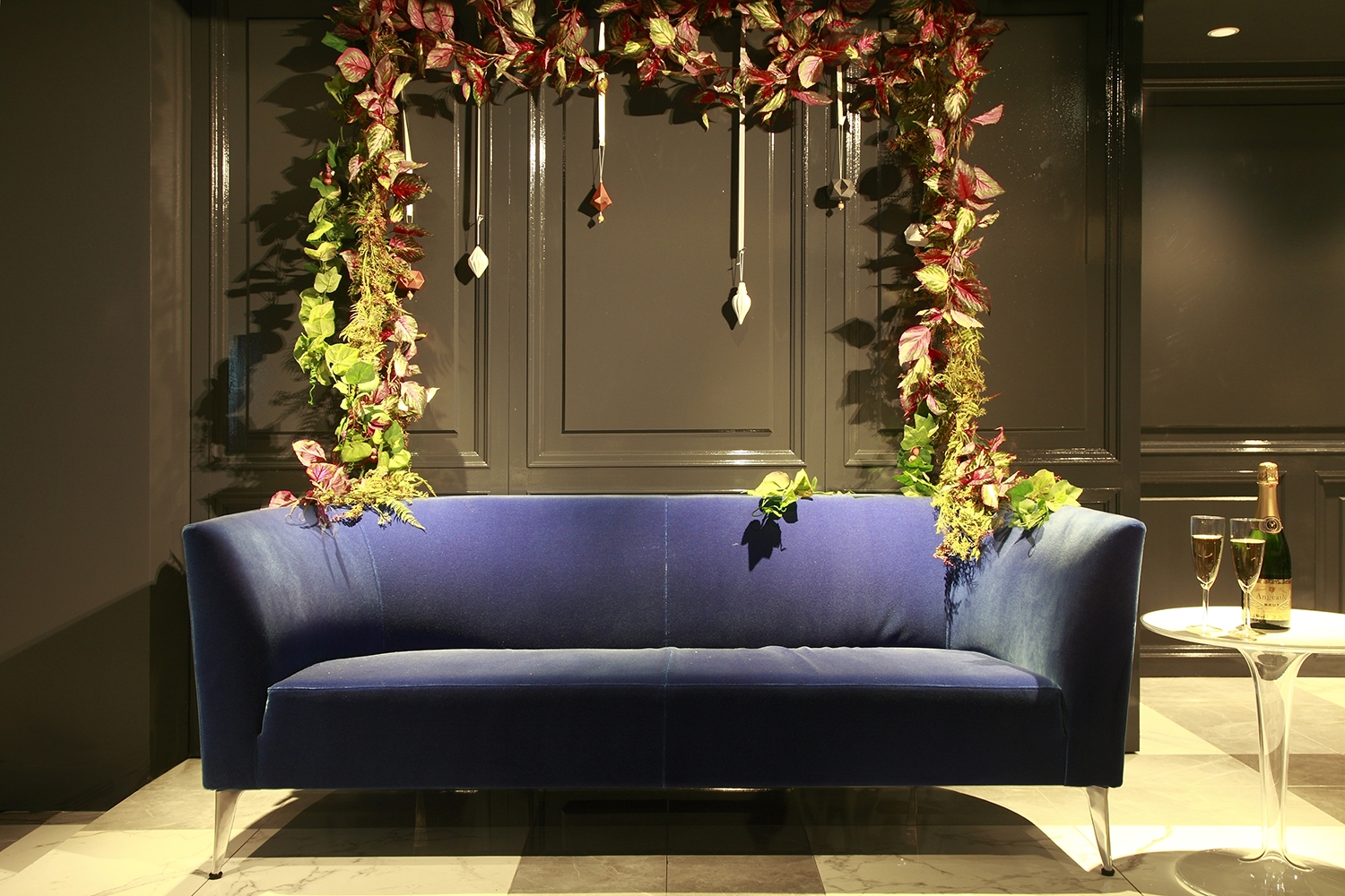 ゆったりしたソファも