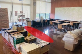 【マックスバリュ石鳥谷店】各種プロモーションイベントや小規模物販に最適なレストスペース付近にあるイベントスペース