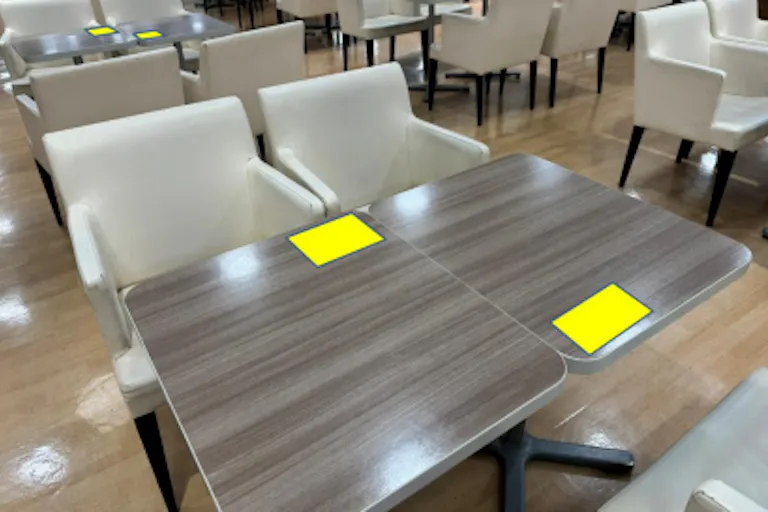 【イオン明石ショッピングセンター*】フードコート テーブルステッカーの画像1