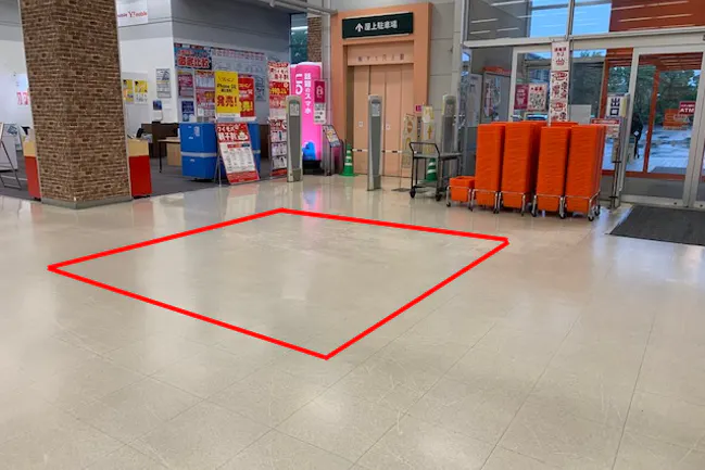 【イオンタウン天理】ポップアップストアやプロモーションイベントに適した視認性の高いイベントスペース(ハニーズ前)