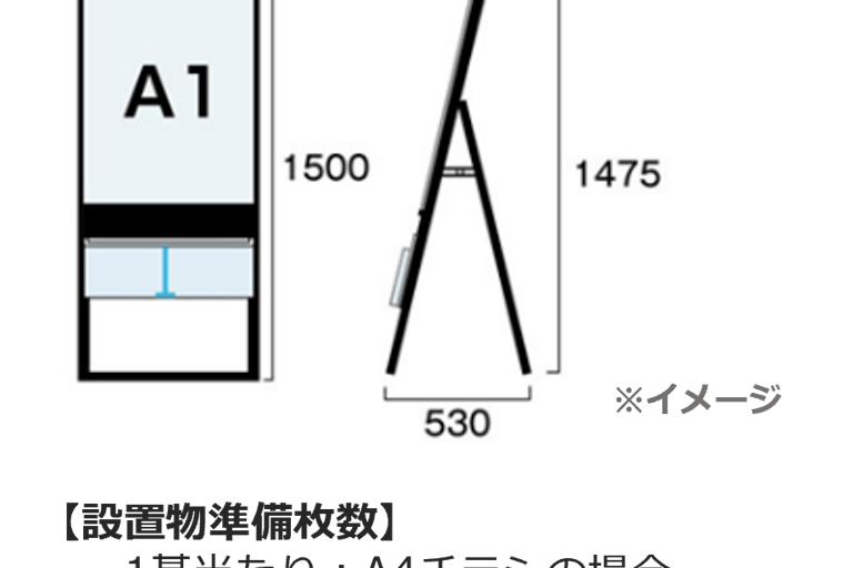 【あまがさきキューズモール】あまがさきキューズモール【メディア】「③ポスター付きチラシラック」の画像2