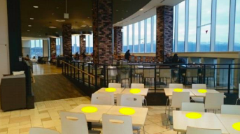 【イオンモール草津】モール内広告 フードコートステッカー