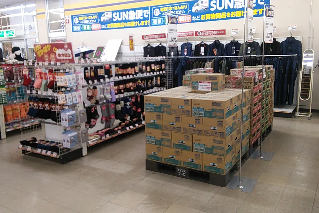 【サンデー柏店】店内スペース 食物販やプロモーション等の出店に最適なホームセンター店内のイベントスペース