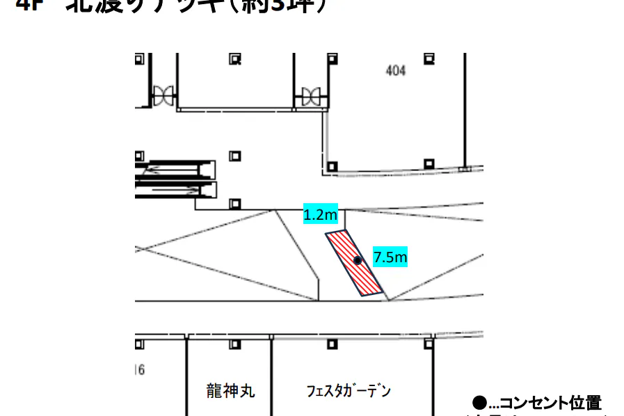 【イオンモール熱田*】4F 北渡デッキ