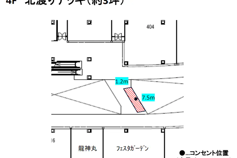 【イオンモール熱田*】4F 北渡デッキの画像2