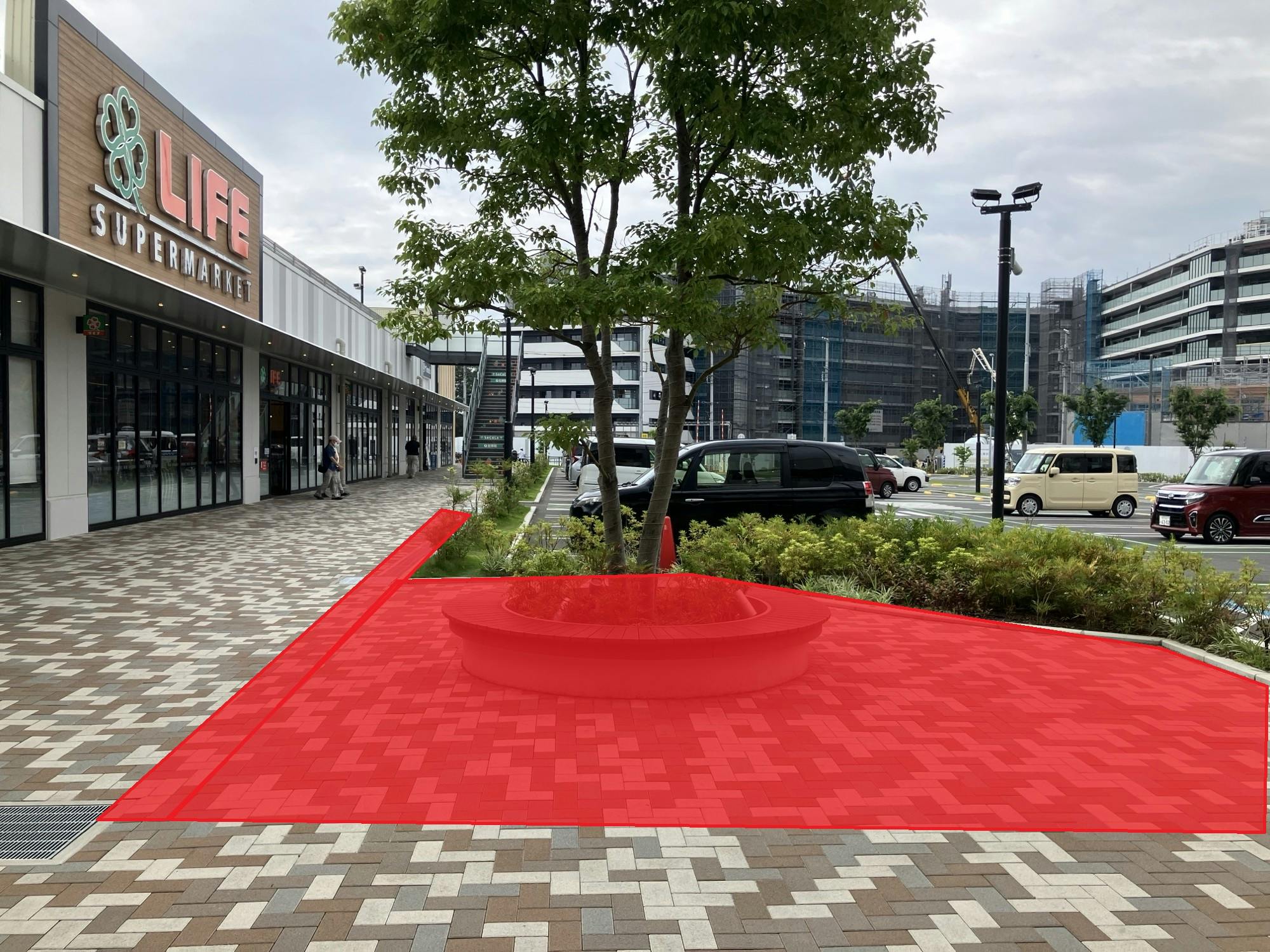 【SOCOLA所沢】1階屋外（メイン入り口前） 販促プロモーションに最適な催事イベントスペースの画像