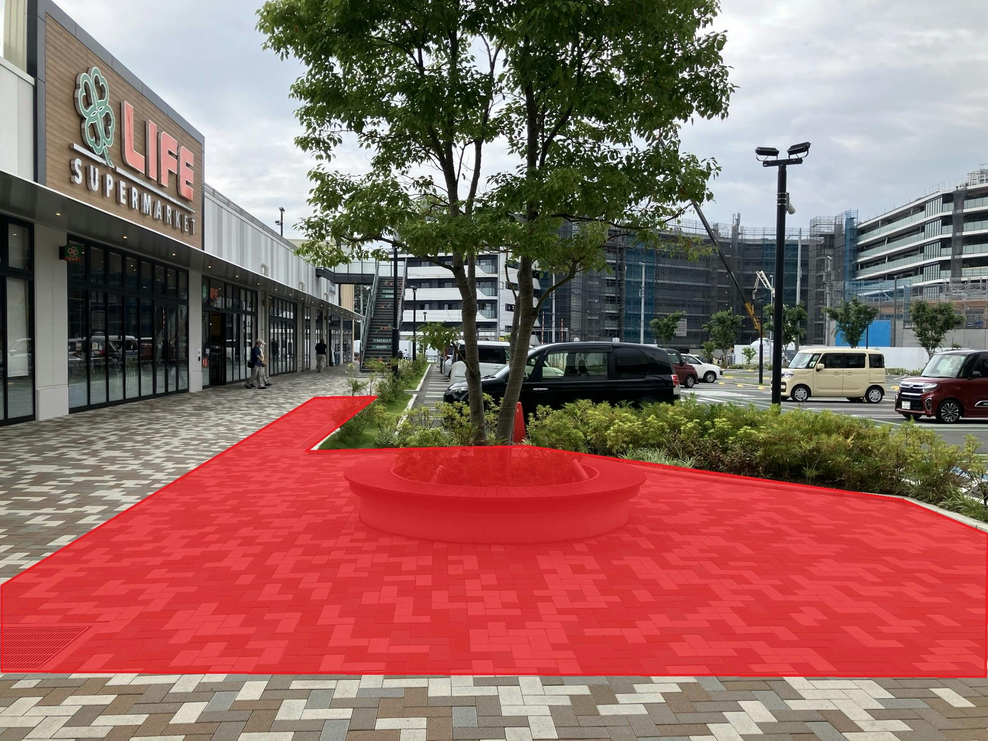 【SOCOLA所沢】1階屋外（メイン入り口前） 販促プロモーションに最適な催事イベントスペースの画像