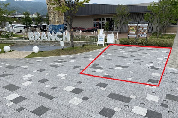 【BRANCH大津京】PR利用に適した屋外広場のイベントスペース