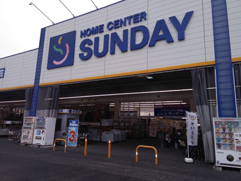 【サンデー大和吉岡店】レジ前　食物販やプロモーション等の出店に最適なホームセンター店内のイベントスペース