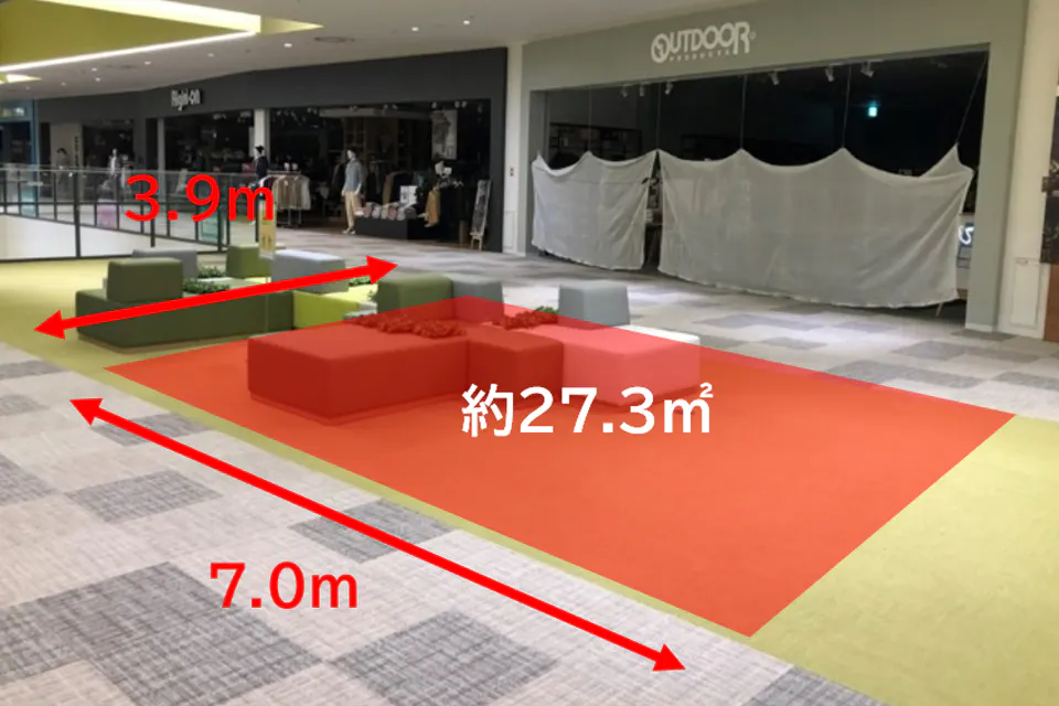 【ららぽーと愛知東郷】2階北西エスカレーター前スペース