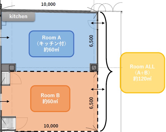 【KAMEIDO CLOCK】カメラボB　ワークショップや体験型のイベントに最適なイベント・レンタルスペース