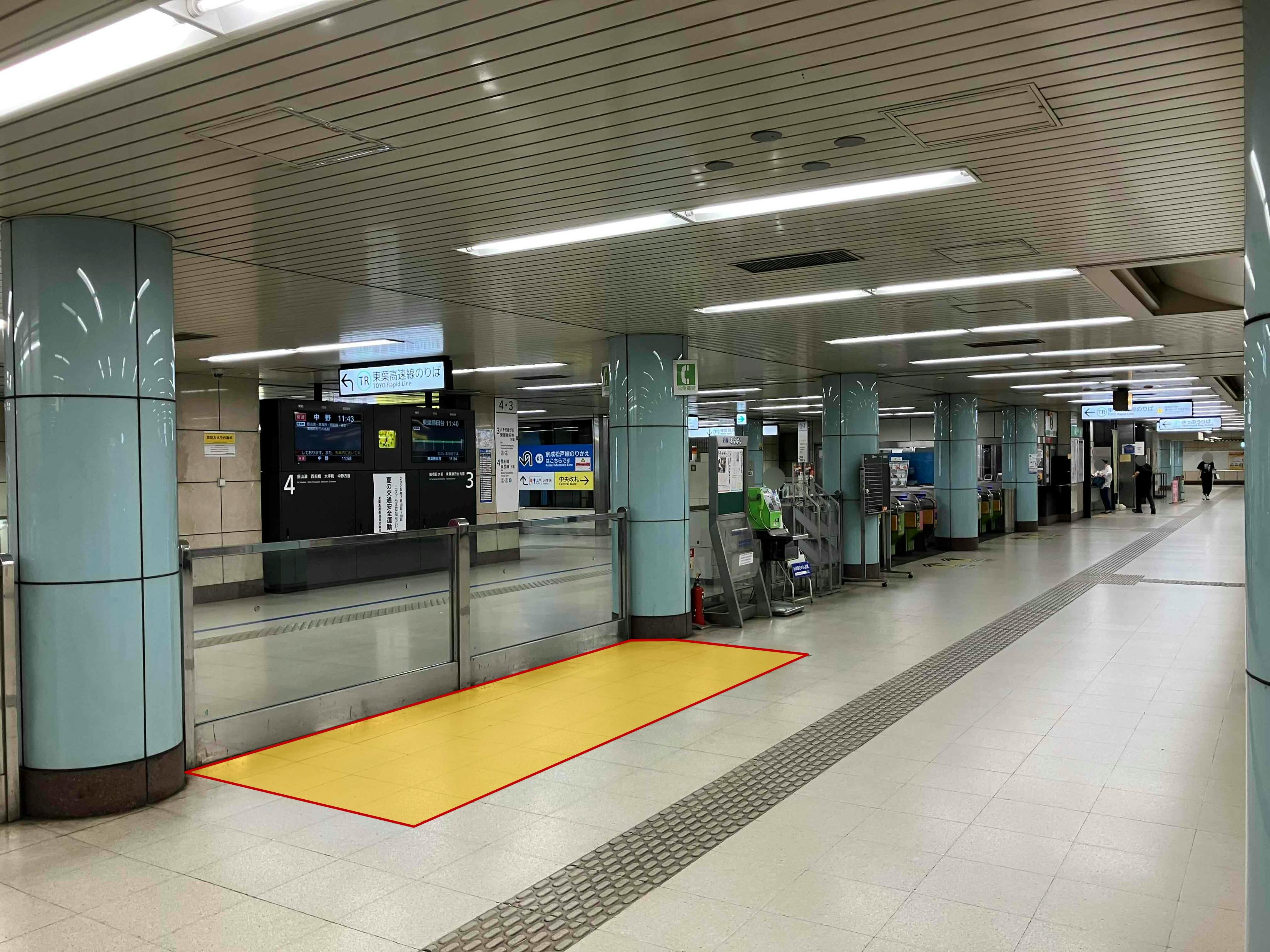 【北習志野駅】プロモーションや食物販に最適な人流の多い改札前スペース