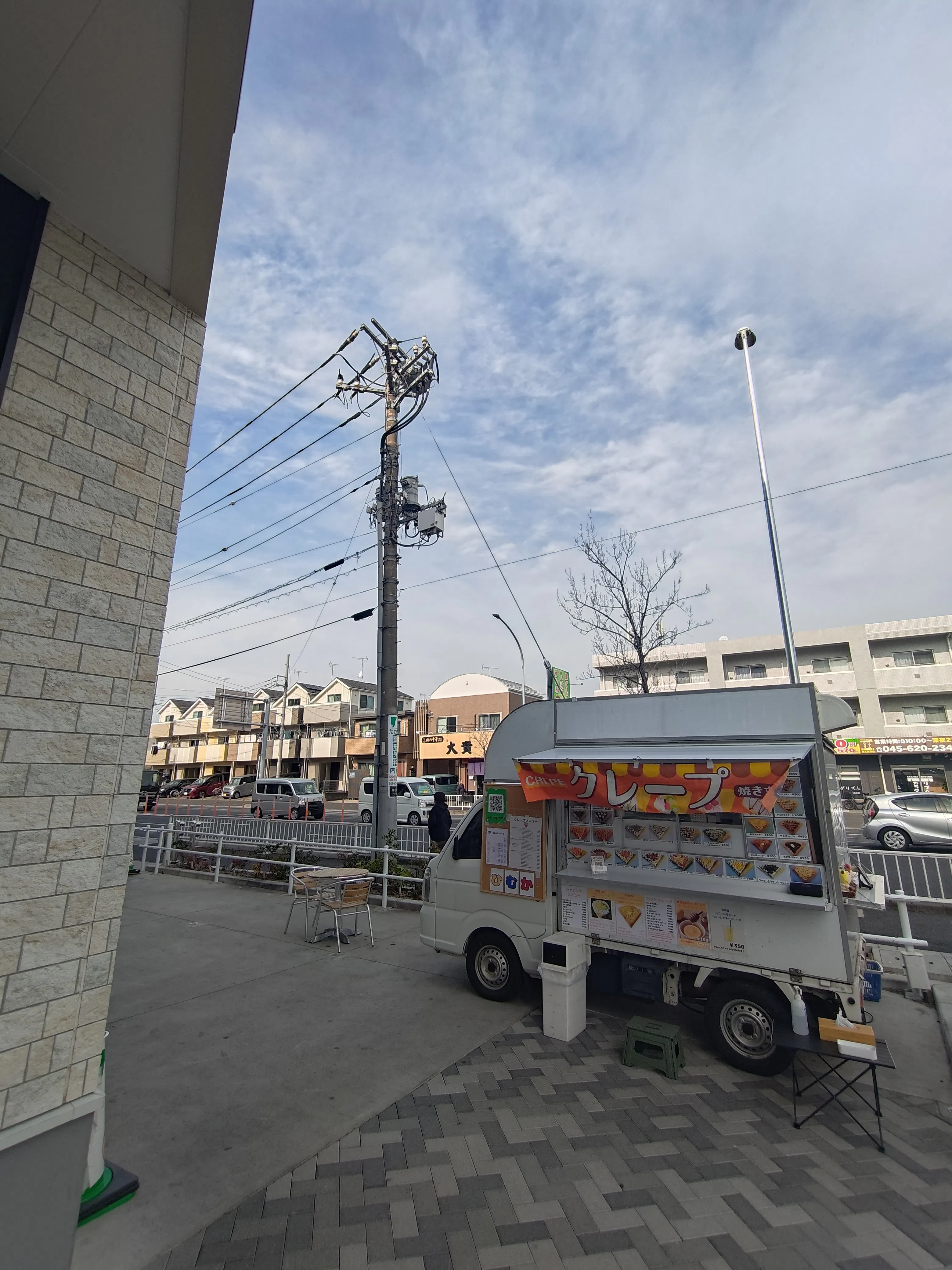 【そよら横浜高田】キッチンカーでの出店に最適な、駅前に位置した都市型ショッピングセンターの屋外スペース（館の入口側）