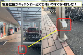 【スーパーセンタートライアル門司店】キッチンカー(調理営業)出店限定/屋外スペース(電源が使いやすくなりました!)