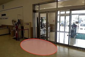 【ゆめマート 豊前】レジ横入口前 物販や販促プロモーションにおすすめな催事イベントスペース